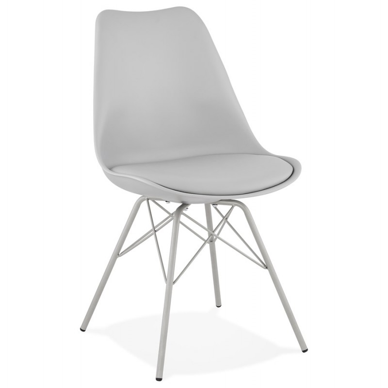 SANDRO industrial style design chair (light grey) - image 47923