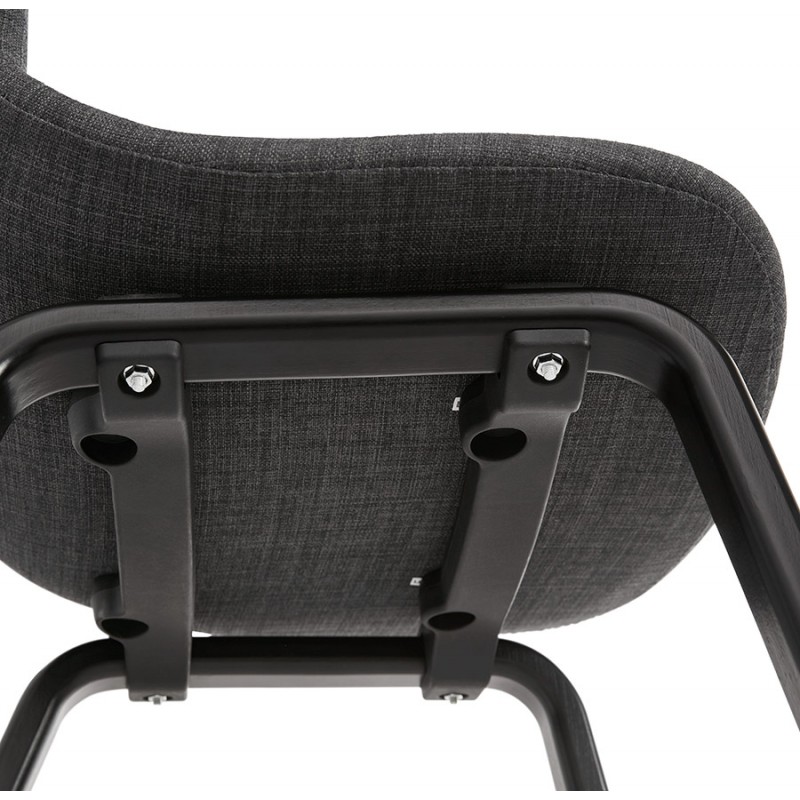 Design und zeitgenössischer Stuhl aus schwarzem Holzfußstoff MARTINA (anthrazitgrau) - image 47945