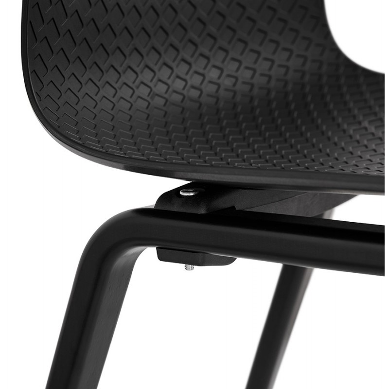 Sandy black wooden foot design chair (black) - image 47973