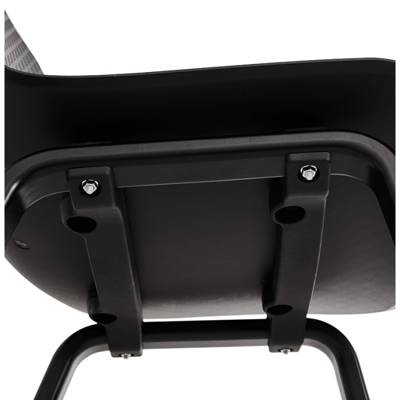 Sandy black wooden foot design chair (black) - image 47974