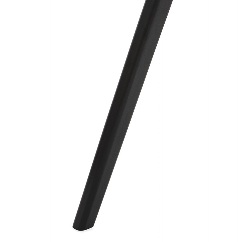 Silla de diseño de pie de madera negra sandy (blanco) - image 47991