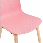 Skandinavische Design Stuhl Fuß Holz natürliche Oberfläche SANDY (rosa)