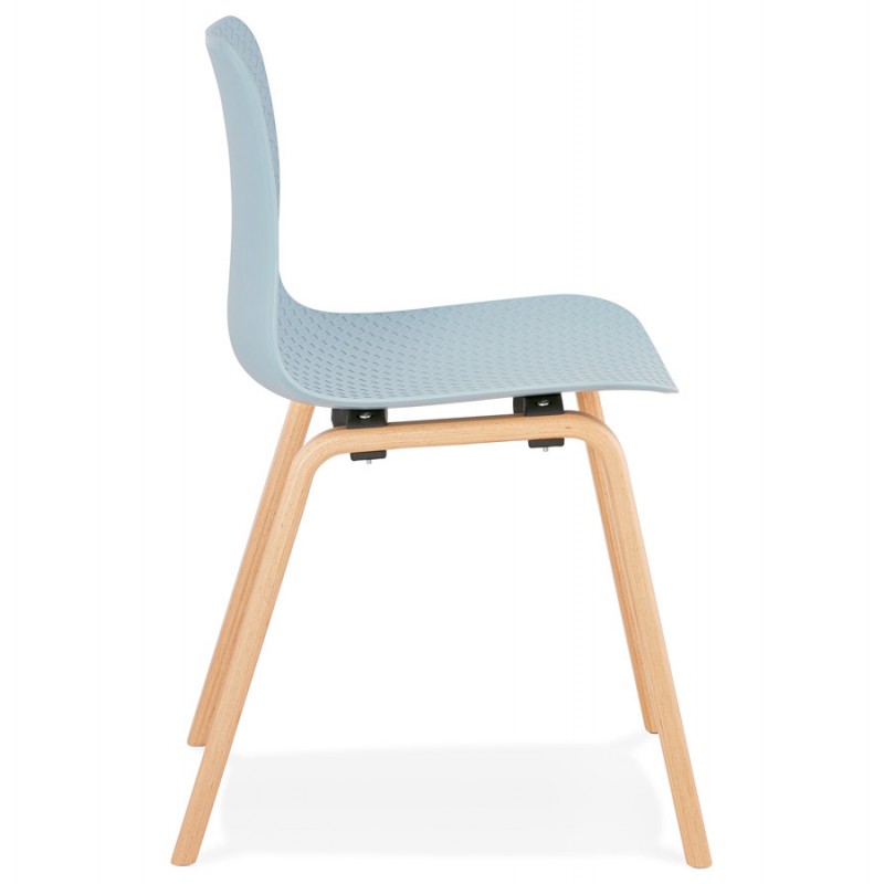 Scandinavian design chair foot wood natural finish SANDY (sky blue) - image 48040