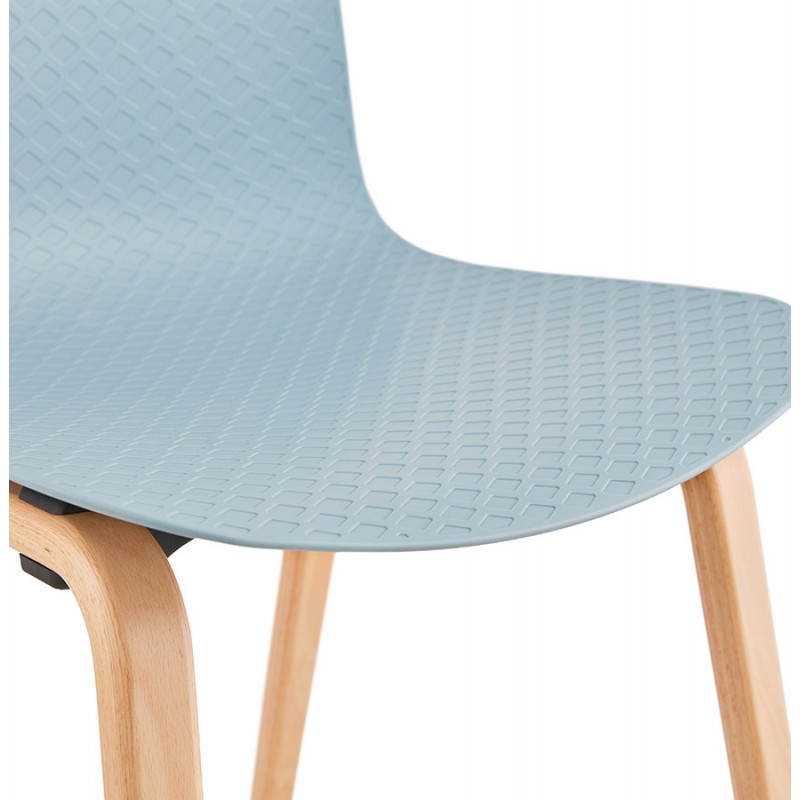 Scandinavian design chair foot wood natural finish SANDY (sky blue) - image 48045