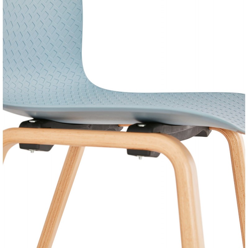 Scandinavian design chair foot wood natural finish SANDY (sky blue) - image 48046