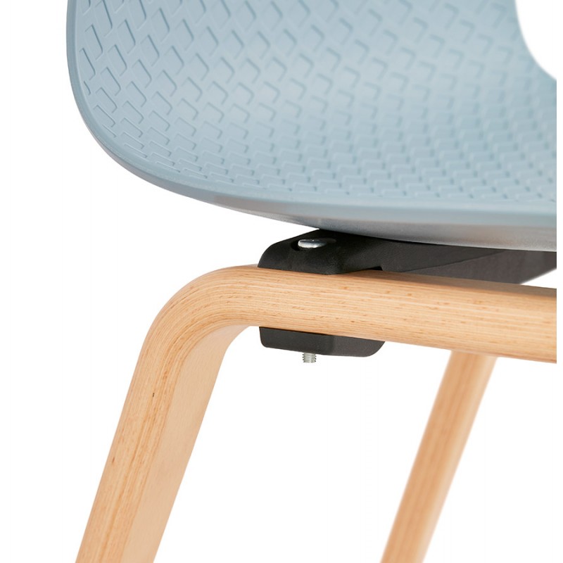 Scandinavian design chair foot wood natural finish SANDY (sky blue) - image 48047