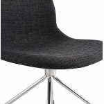Office chair on wheels made of MARYA fabric (anthracite grey)