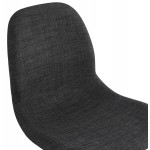 MOUNA white metal foot fabric design chair (anthracite grey)