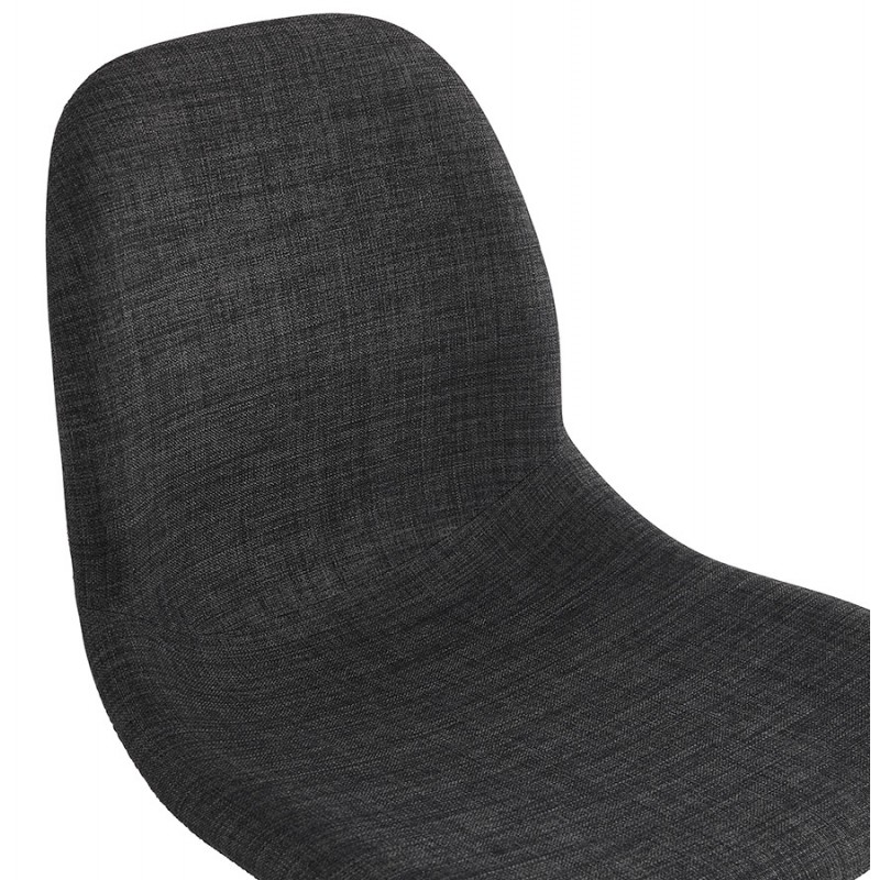 Silla de diseño de tela de pie de metal blanco MOUNA (gris antracita) - image 48137