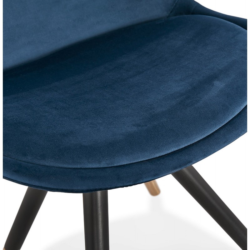 SUZON sormand and retro velvet chair in black and gold feet (blue) - image 48230