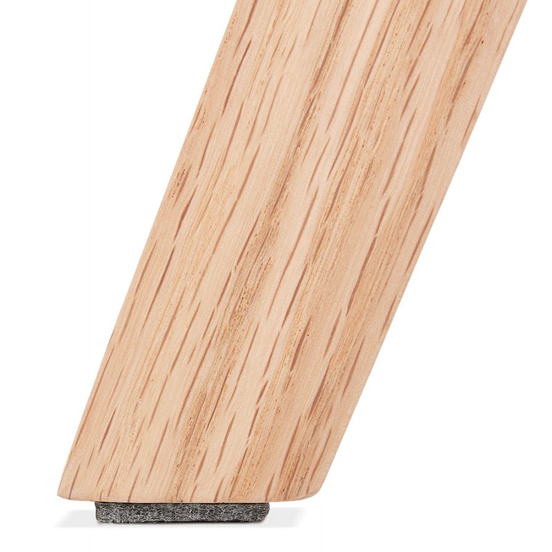 SEDIA DESIGN in tessuto piedi legno finitura naturale NAYA (grigio) - image 48239