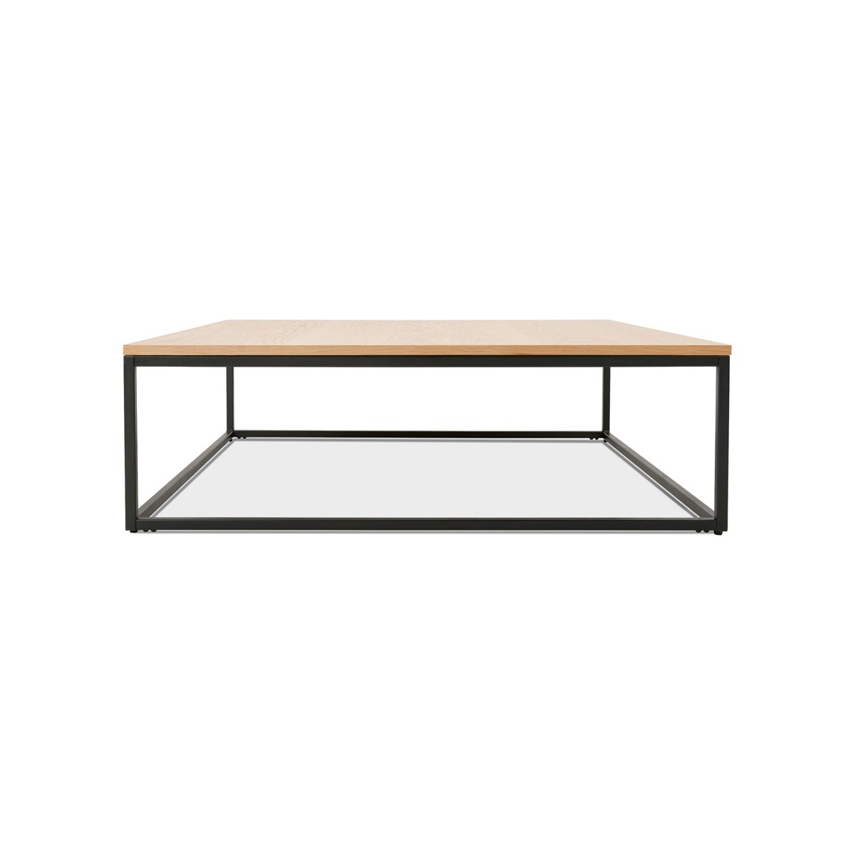 colore: nero Metallo Meinposten in metallo e legno Medio Nero Tavolino da salotto con vano portaoggetti 