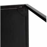 Conjunto de 3 mesas gigognes estilo industrial en madera y metal negro ROSY (negro)