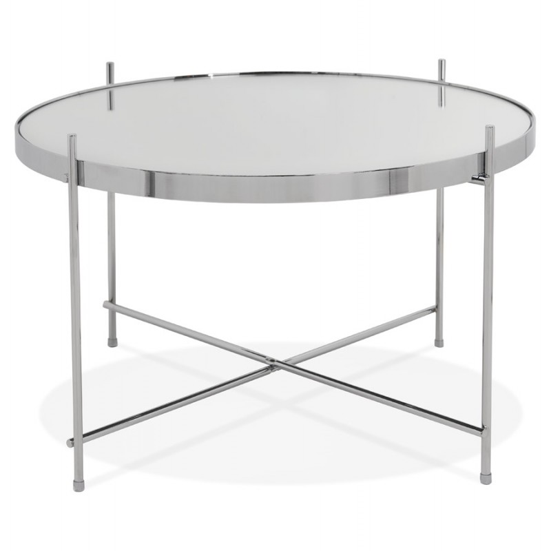 Table basse design, table d'appoint RYANA MEDIUM (chrome) - image 48484