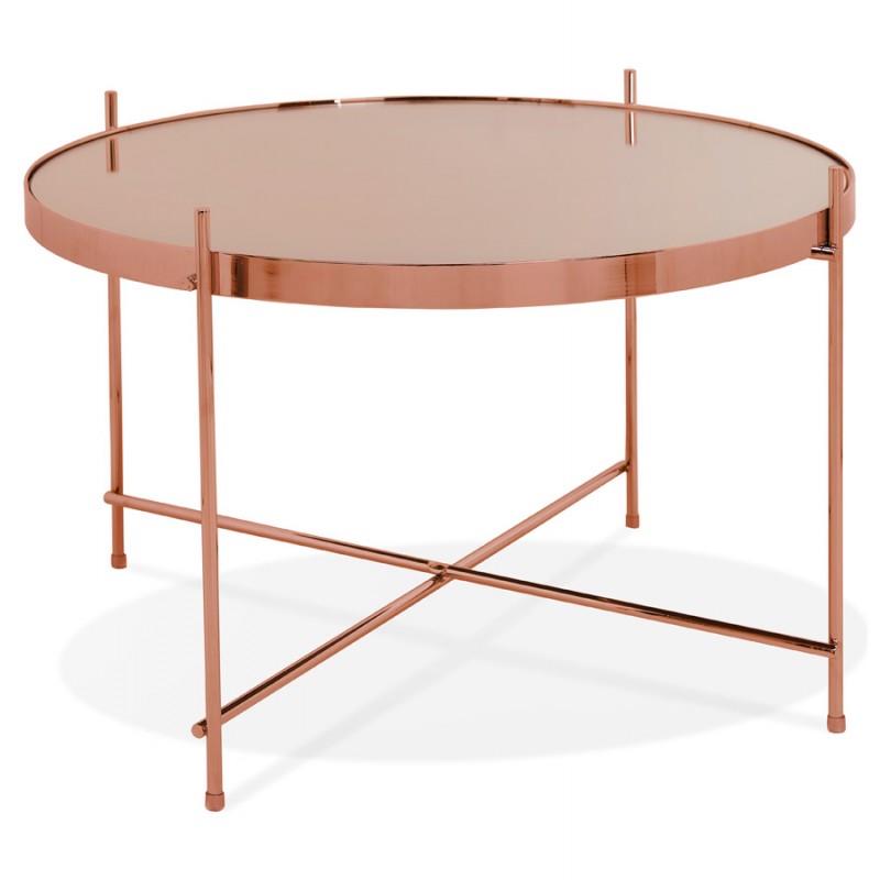 Mesa de centro de diseño, mesa auxiliar RYANA MEDIUM (cobre) - image 48499