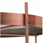 Table basse design, table d'appoint RYANA MEDIUM (cuivre)