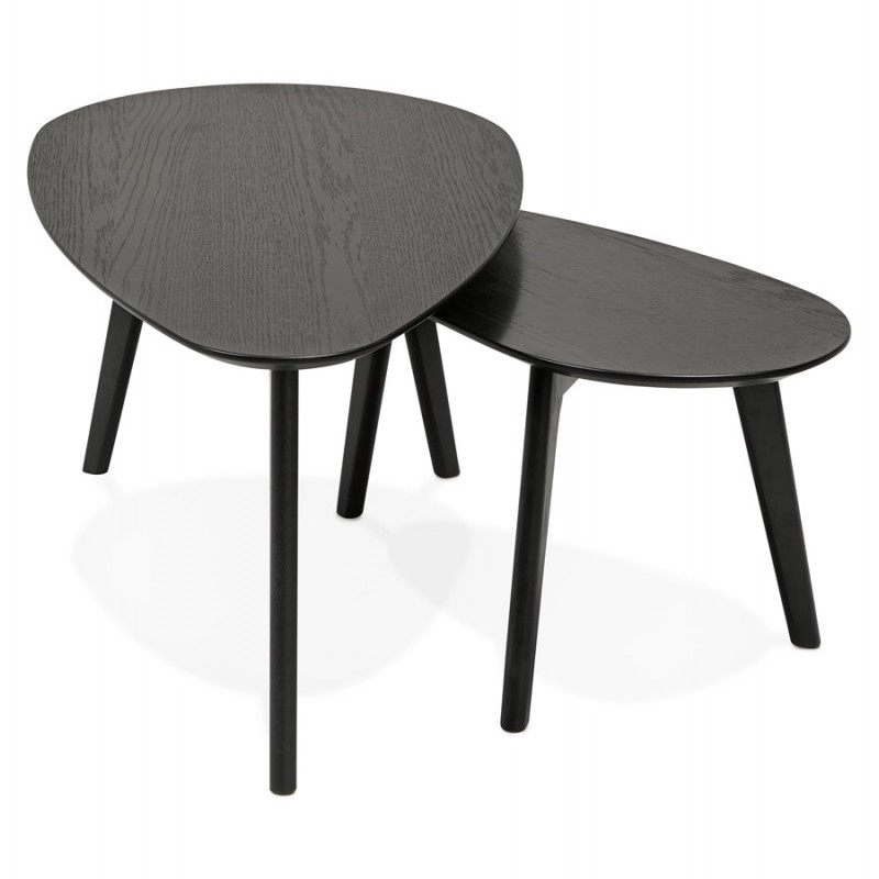 RAMON oval wooden design tables (black) - image 48509
