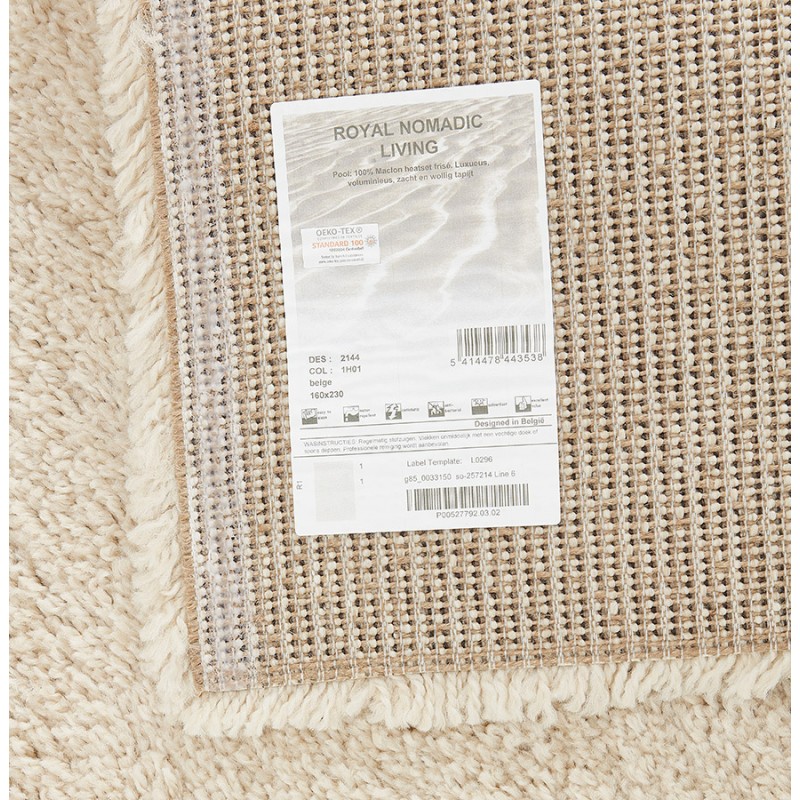 Rectangular design carpet - 160x230 cm SABRINA (beige) - image 48552