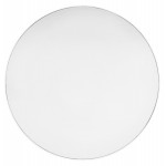 Miroir design rond en métal (Ø 60,5 cm) PRISKA (blanc)