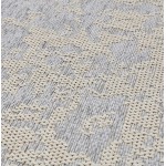 Rectangular bohemian carpet - 160x230 cm - IN SHANON wool (light grey)