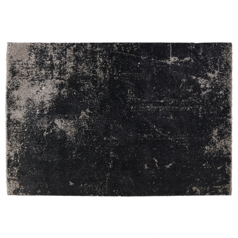 Rectangular design carpet - 160x230 cm - TAMAR (black, grey) - image 48654