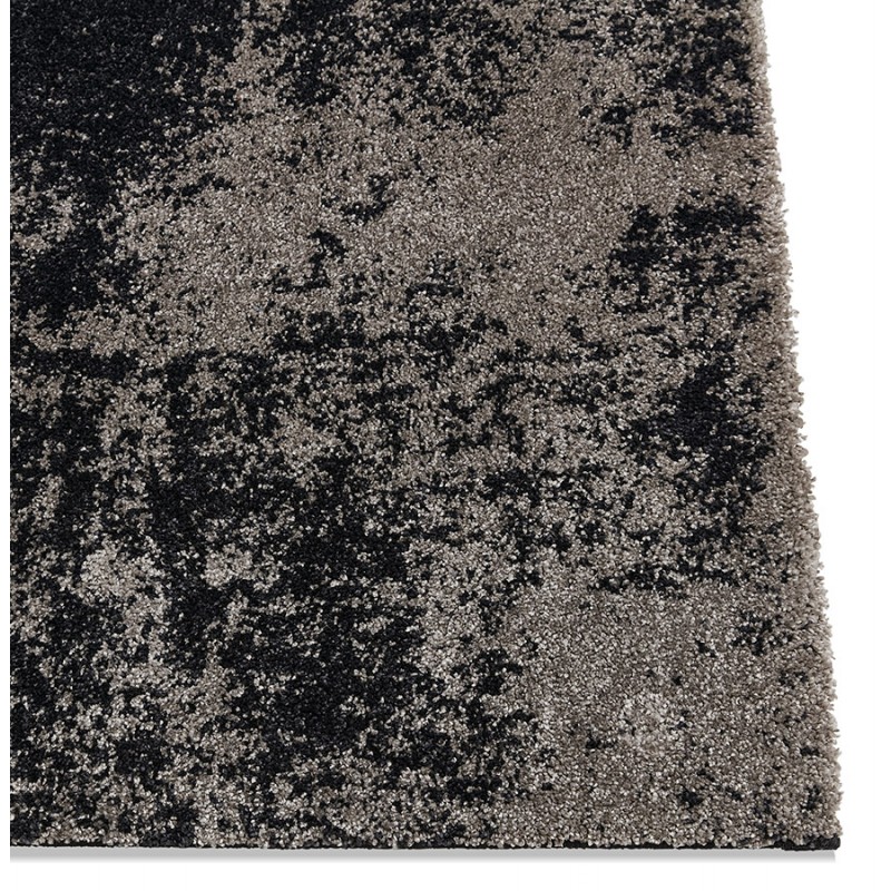 Rectangular design carpet - 160x230 cm - TAMAR (black, grey) - image 48660