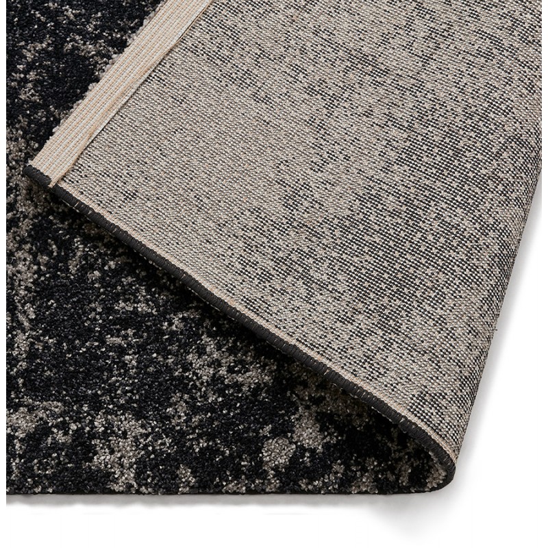 Rectangular design carpet - 160x230 cm - TAMAR (black, grey) - image 48665