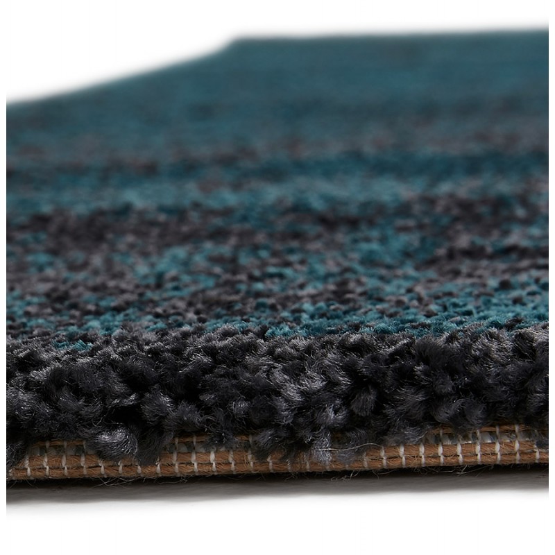 Alfombra de diseño rectangular - 160x230 cm - YLONA (azul, negro) - image 48672