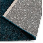 Alfombra de diseño rectangular - 160x230 cm - YLONA (azul, negro)