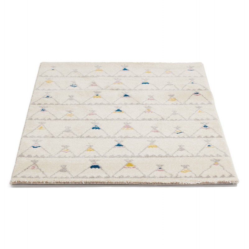 Rectangular children's carpet - 80x150 cm - HARISH (beige) - image 48703