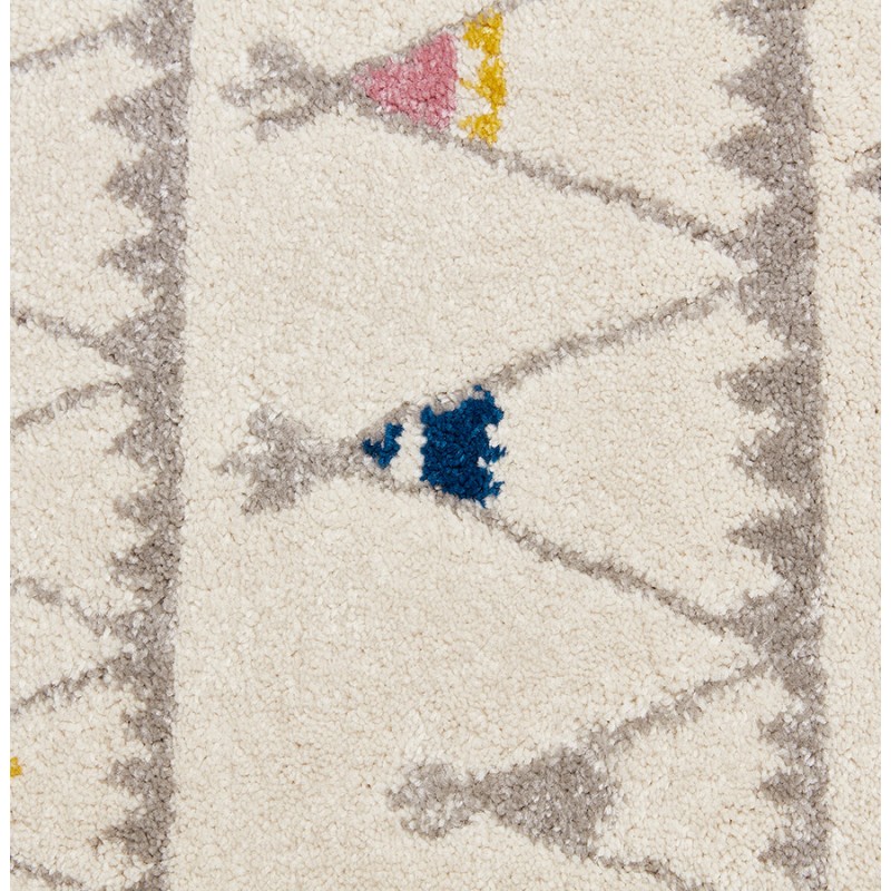 Alfombra rectangular para niños - 80x150 cm - HARISH (beige) - image 48707