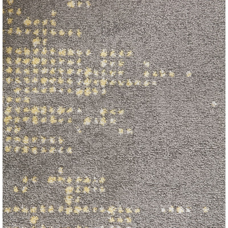 Rectangular design carpet - 160x230 cm - YOELA (grey, yellow) - image 48740