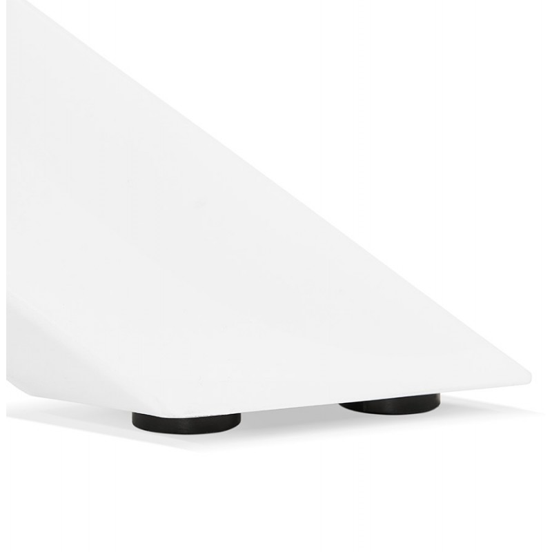 Tavolo da pranzo in vetro e metallo bianco (200x100 cm) WHITNEY (nero) - image 48843