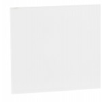 Diseño de vidrio y metal blanco (200x100 cm) WHITNEY (blanco)
