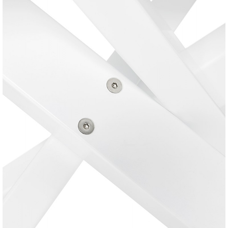 Glas- und Weißmetalldesign (200x100 cm) WHITNEY (weiß) - image 48852