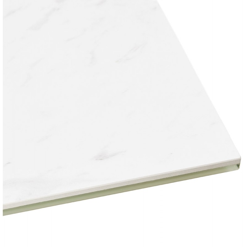 Design in ceramics and white metal (180x90 cm) FLORINA (white) - image 48860