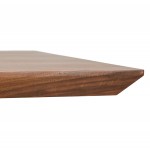 Tavolo da pranzo in legno e metallo bianco (200x100 cm) CATHALINA (annegamento)