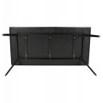 Mesa de comedor de diseño o escritorio de madera (180x90 cm) ZUMBA (negro)