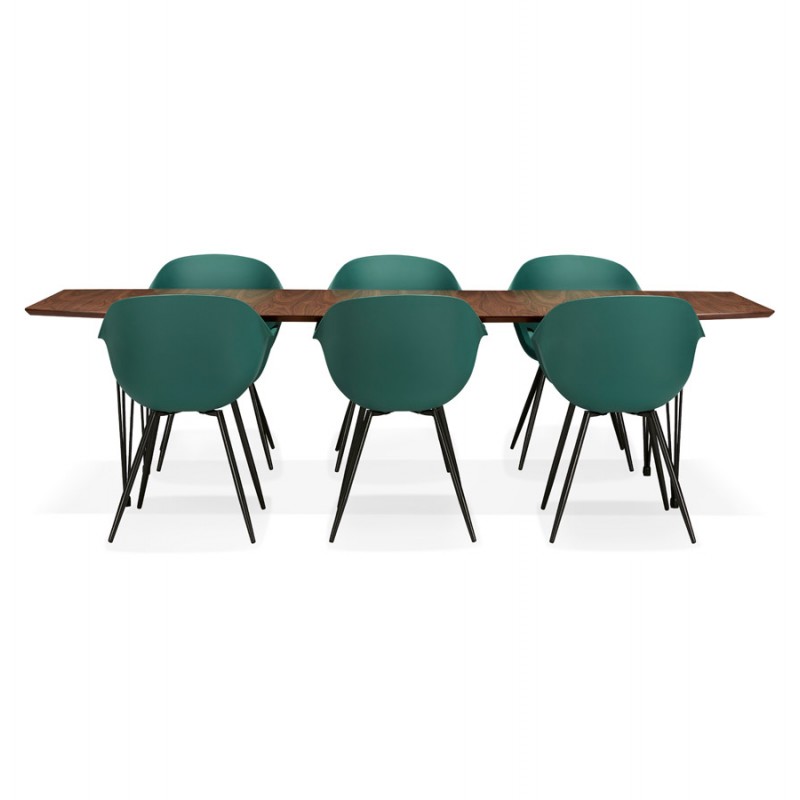 Tavolo da pranzo in legno estensibile (170/270cmx100cm) LOANA (annegamento) - image 49056