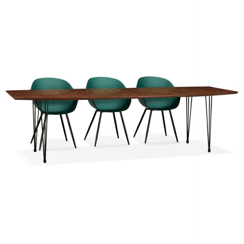 Tavolo da pranzo in legno estensibile (170/270cmx100cm) LOANA (annegamento) - image 49057