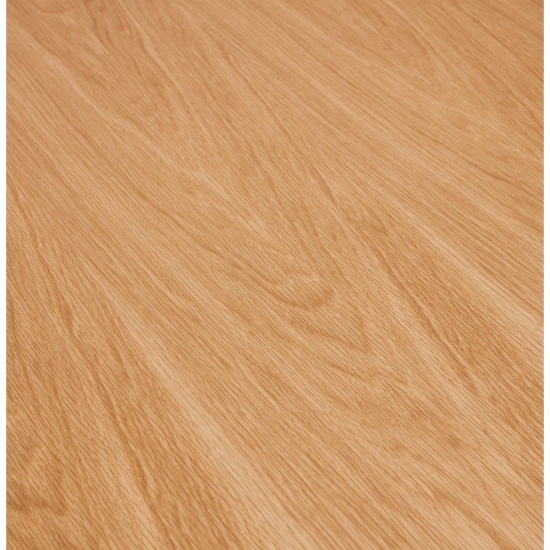 Table à manger extensible en bois et pieds noirs (170/270cmx100cm) LOANA (finition naturelle) - image 49065