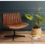 PALOMA swivel vintage chair (brown)