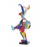 Mujer de escultura decorativa de diseño estatua resina NANA H145 cm (multicolor)