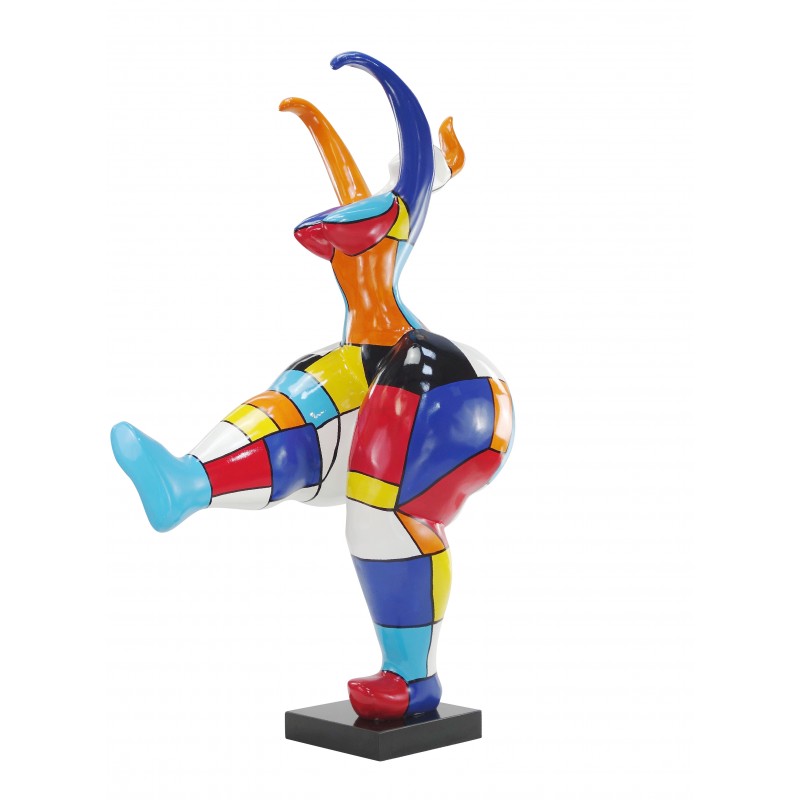 Mujer de escultura decorativa de diseño estatua resina NANA H145 cm (multicolor) - image 49144