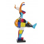 Statue sculpture décorative design FEMME NANA en résine H145 cm (multicolore)