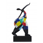 Statue sculpture décorative design FEMME SENSUELLE en résine H61 cm (multicolore)