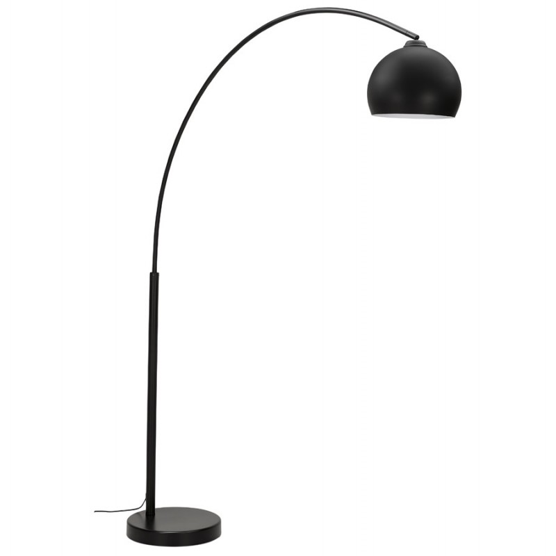 Lámpara de arco de diseño de metal SWEET (negro mate) - image 49312