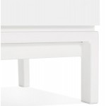 Buffet enfilade design 2 portes 3 tiroirs en bois AGATHE (blanc)