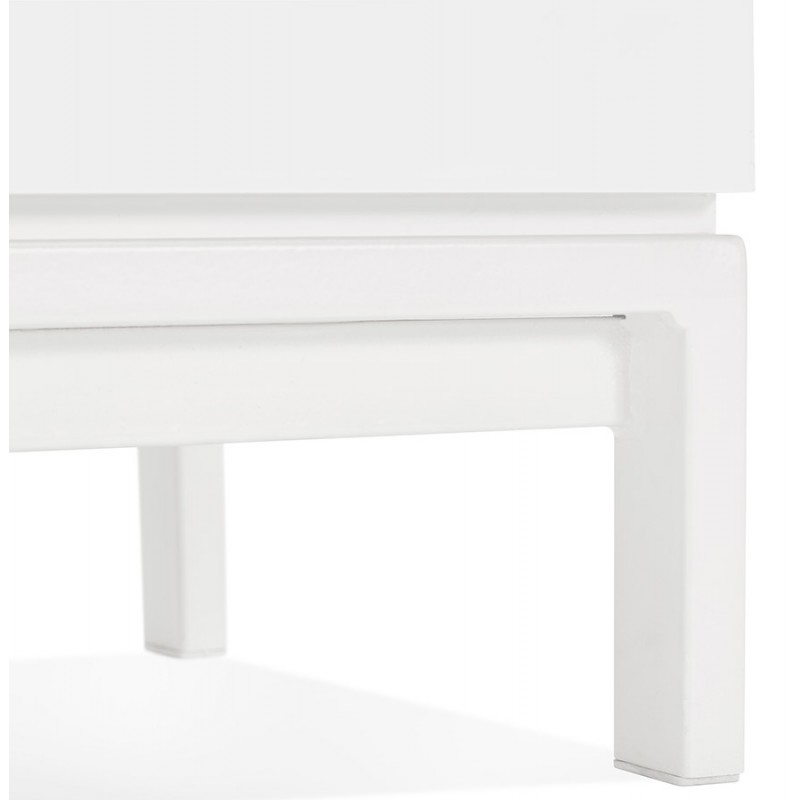 Buffet enfilade design 2 porte 3 cassetti in legno AGATHE (bianco) - image 49355