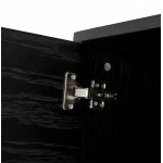 Büffet 2-Tür-Design 3 Schubladen aus AGATHE Eiche (schwarz)